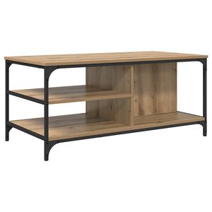 vidaXL Kava Stol Umjetnički hrast 100 x 50 x 45 cm Konstruirano drvo