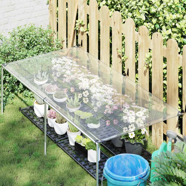vidaXL Cerada s rupama *Transparent*an 1 x 2 m Polietilen