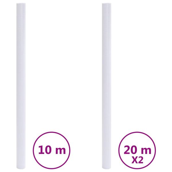 vidaXL Prozorske folije matirane sive PVC