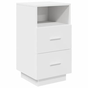 vidaXL Noćni ormarić s 2 ladice bijeli 36x36x68 cm