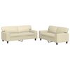 vidaXL 2-dijelni set sofa krem od umjetne kože
