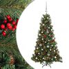 vidaXL Umjetno božićno drvce s kuglicom 150 cm 150 LED lampica