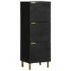 vidaXL Visoka komoda crna 40 x 33 x 110 cm od konstruiranog drva