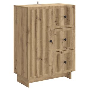 vidaXL Kreveta Hrast artisan 66 x 34,5 x 90 cm Konstruirano drvo