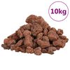vidaXL Vulkansko kamenje 10 kg crveno 1-2 cm