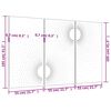 vidaXL Vrtni zidni ukrasi 3 kom 105x55 cm čelik COR-TEN uzorak sunca