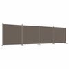 vidaXL Sobna pregrada s 4 panela antracit 698 x 180 cm od tkanine