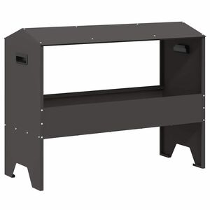 vidaXL Hranilica za stoku Crna 79 x 35 x 62 cm 15 kg