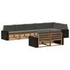 vidaXL Set vanjskih sofa s jastukom 8 pcs Prirodna i antracit
