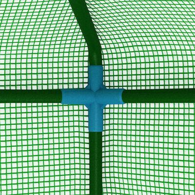 vidaXL Plastenik s policama čelični 143 x 143 x 195 cm