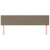 vidaXL Uzglavlja 2 kom smeđesiva 90x5x78/88 cm od tkanine