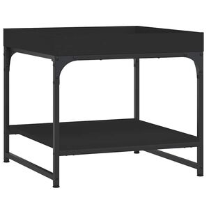 vidaXL Stolić za kavu crni 49,5 x 49,5 x 45 cm od konstruiranog drva