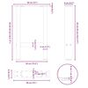 vidaXL Noge za klub stolić antracit boje 2 kom 38 x (42-43) cm čelik