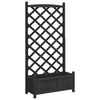 vidaXL Sadilica s re&scaron;etkom crna 75 x 35 x 150 cm od masivne jelovine