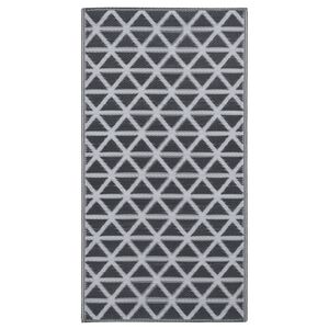 vidaXL Vanjski tepih ARAKIL crni 120x180 cm PP