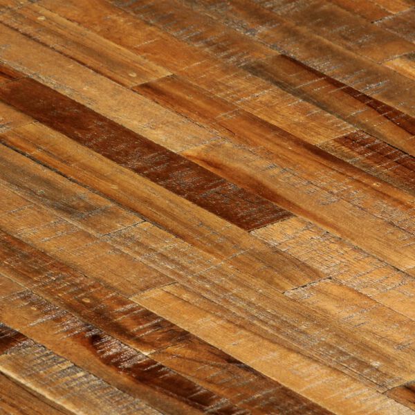 vidaXL Blagovaonski stol od reciklirane tikovine i čelika 180 x 90 x 76 cm