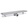vidaXL Linearni odvod za tu&scaron; 2 kom s kružićima 630 x 140 mm čelični