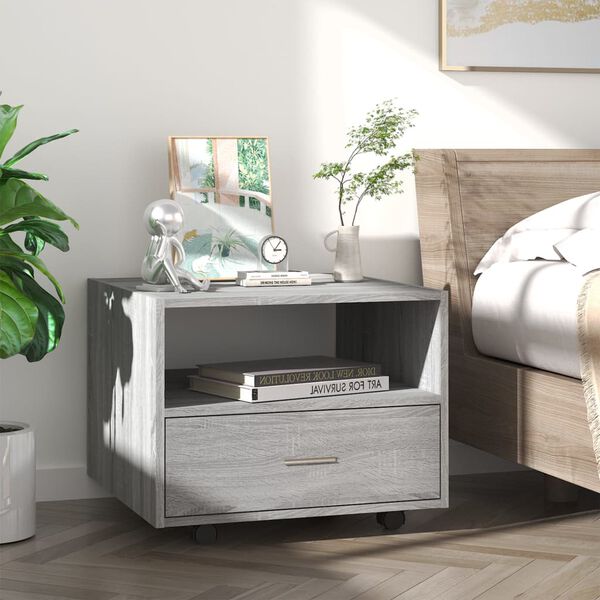 vidaXL Stolić za kavu boja hrasta 55x55x40 cm konstruirano drvo