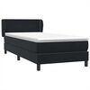 vidaXL Box Spring krevet s madracem crni 80x210 cm samt