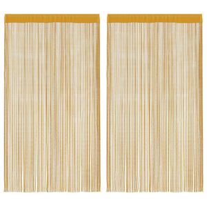 vidaXL Zavjese od &scaron;page 2 kom zlatne 100x250 cm