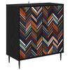 vidaXL Kreveta OMMEN Crni hrast 69 x 33 x 76 cm Konstruirano drvo
