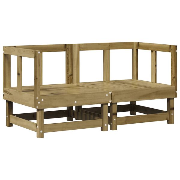 vidaXL Kutne sofe s jastucima 2 kom od impregnirane borovine