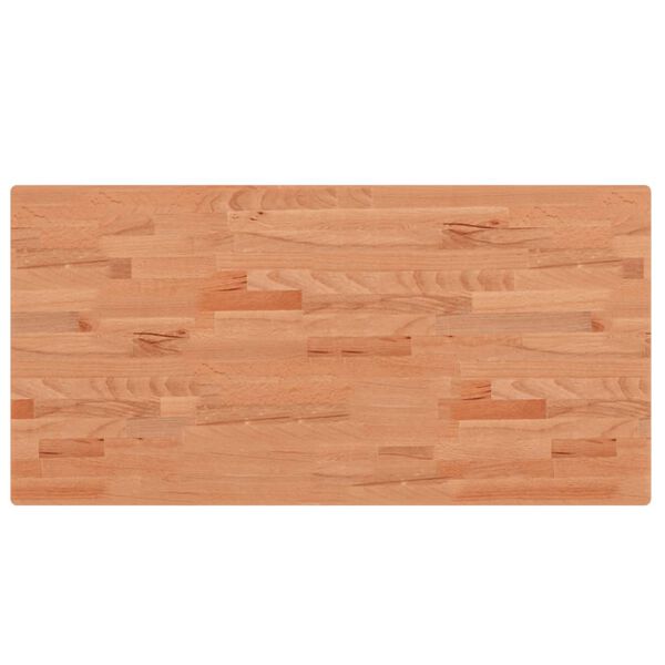 vidaXL Stolna ploča 100 x 50 x 2,5 cm pravokutna od masivne bukovine