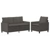 vidaXL Set sofe 2 pcs Tamnosiva Tkanina