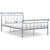 vidaXL Okvir za krevet sivi metalni 120 x 200 cm