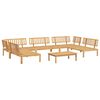 vidaXL 6-dijelni set vrtnih sofa od paleta od masivnog drva bagrema