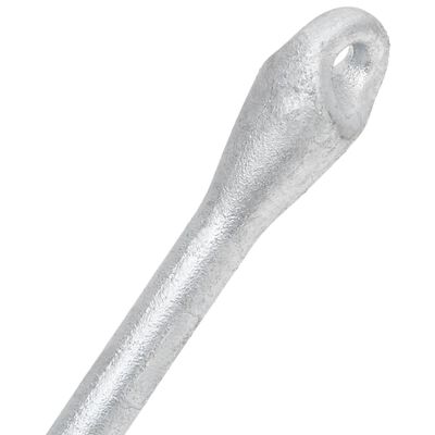 vidaXL Sklopivo sidro srebrno 8 kg od kovanog željeza