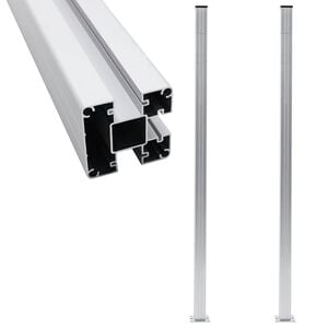vidaXL Stupovi za ogradu 2 kom aluminijski 185 cm
