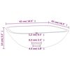 vidaXL Umivaonik stakleni 42x42x14 cm crni