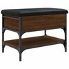 vidaXL Klupa za cipele boja hrasta 62x42x45 cm od konstruiranog drva