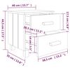 vidaXL Noćni ormarići HAMAR 2 kom boja meda 40x35x44,5 cm od borovine