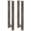 vidaXL Noge za barski stol Prirodni čelik 2 kom 40 x (110-111) cm Čelik