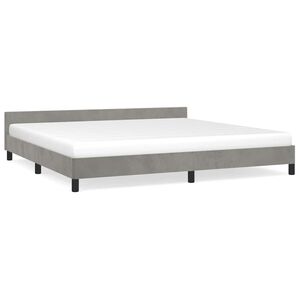 vidaXL Okvir za krevet bez madraca svjetlosivi 200 x 200 cm bar&scaron;unasti