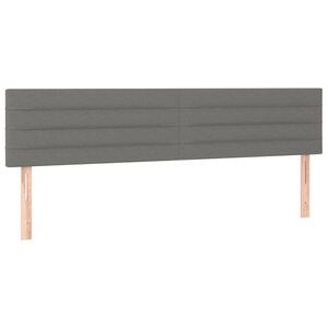 vidaXL Uzglavlja tamnosiva 200x5x78/88 cm od tkanine