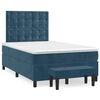 vidaXL Box spring krevet s madracem tamnoplavi 120 x 200 cm bar&scaron;unasti