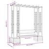 vidaXL Vrtna pergola s klupom i sadilicama od impregnirane borovine