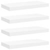 vidaXL Plutajuće zidne police 4 kom bijele 50 x 23,5 x 3,8 cm MDF