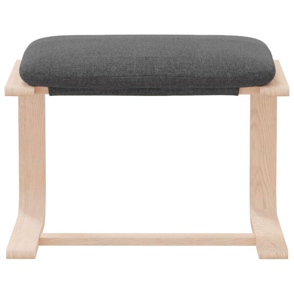 vidaXL Tabure tamnosivi 51 x 41 x 40 cm od tkanine