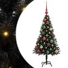 vidaXL Božićno drvce Crna 120 cm PVC