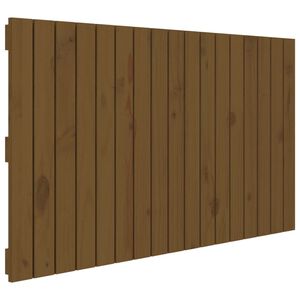 vidaXL Zidno uzglavlje boja meda 108 x 3 x 60 cm od masivne borovine