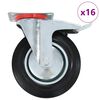 vidaXL Okretni kotačići 16 kom 200 mm