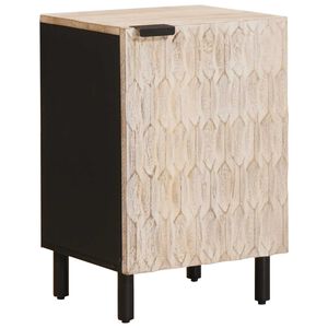 vidaXL Kupaonski ormar Bijelo 38 x 33 x 58 cm Čvrsto drvo manga