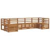 vidaXL Setovi sofa 7 pcs Prirodna Čvrsto drvo akacije