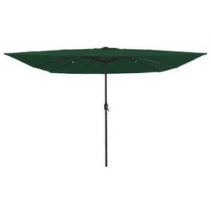 vidaXL Vrtni suncobran Zelena 295 x 295 x 245 cm Poliester i čelik