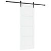 vidaXL Klizna vrata 78 x 211 cm Konstruirano drvo Bijela i crna