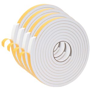 vidaXL Samoljepljiva pjenasta traka 4 kom. Bijela 15mm x 5m CR pjena